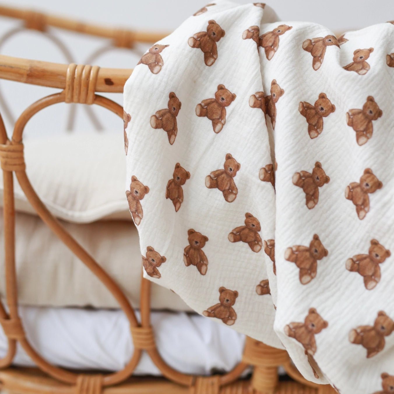 Set di panni in mussola 3 pezzi - Teddy Bears - Be Brave Boutique