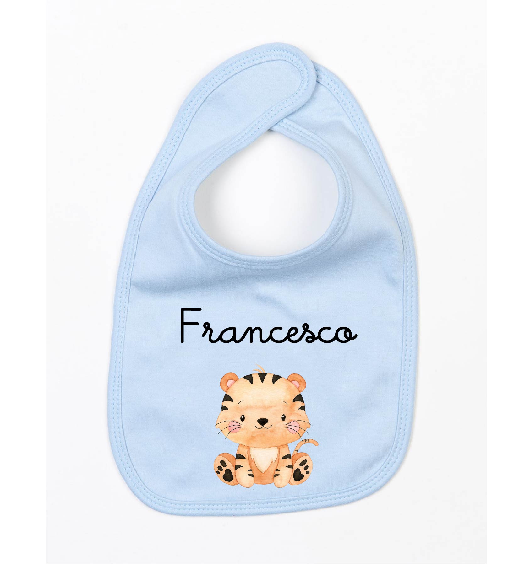 Bavaglino in Cotone organico Tigrotto  personalizzabile - Be Brave Boutique