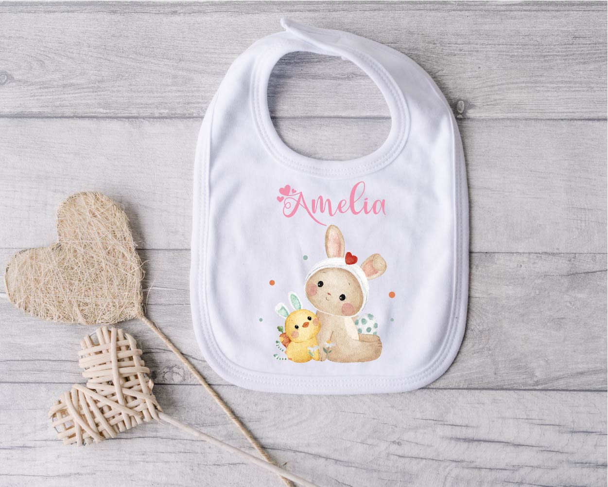 Bavaglino in Cotone Pasqua personalizzabile - Be Brave Boutique