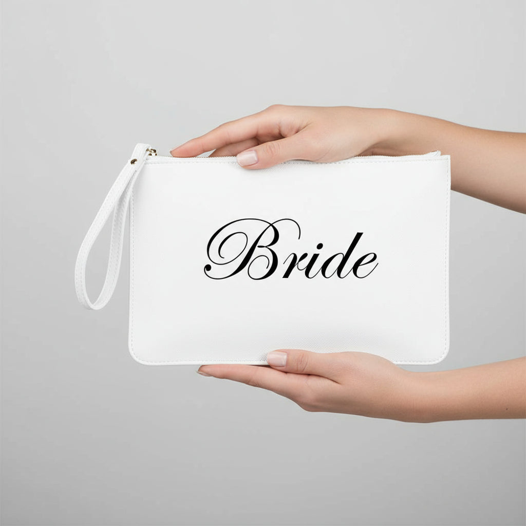 Pochette con anello piatta in simil pelle  personalizzabile 13 colori disponibili - Be Brave Boutique