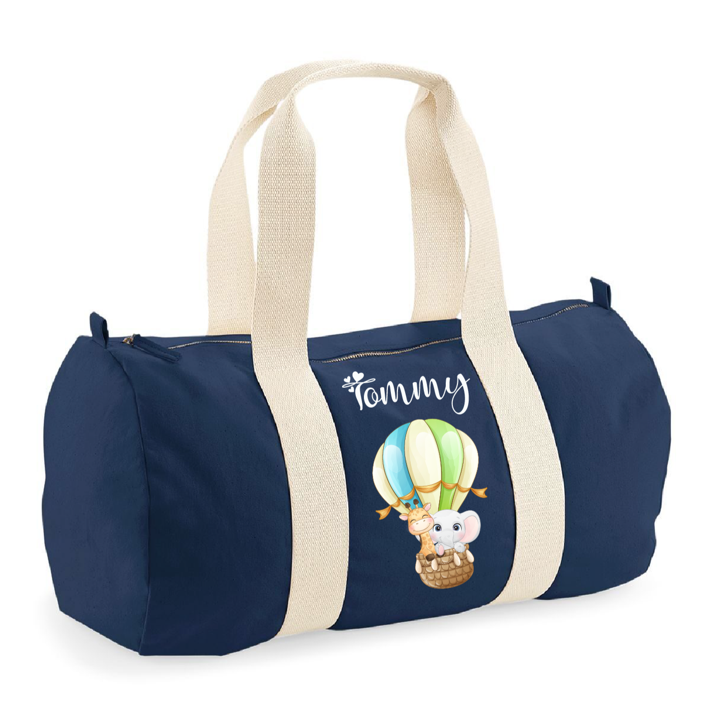 Borsone bambini  in cotone organico Canvas Mongolfiera - Be Brave Boutique
