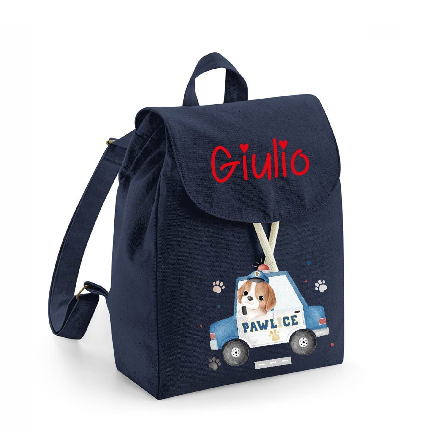 Mini Zaino in cotone Cagnolino Pawlice - Be Brave Boutique