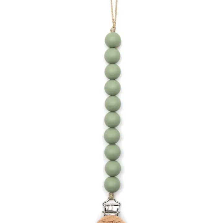 catena per ciuccio - Soho sage - Be Brave Boutique