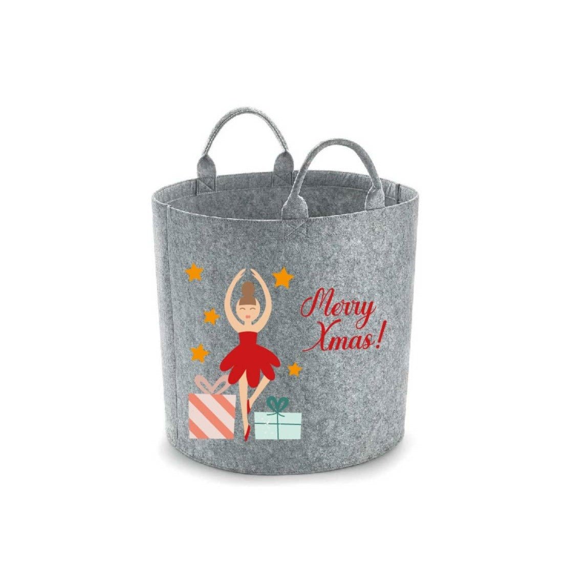Cesta in feltro  multiuso 40x40 Ballerina/Schiaccianoci - Be Brave Boutique