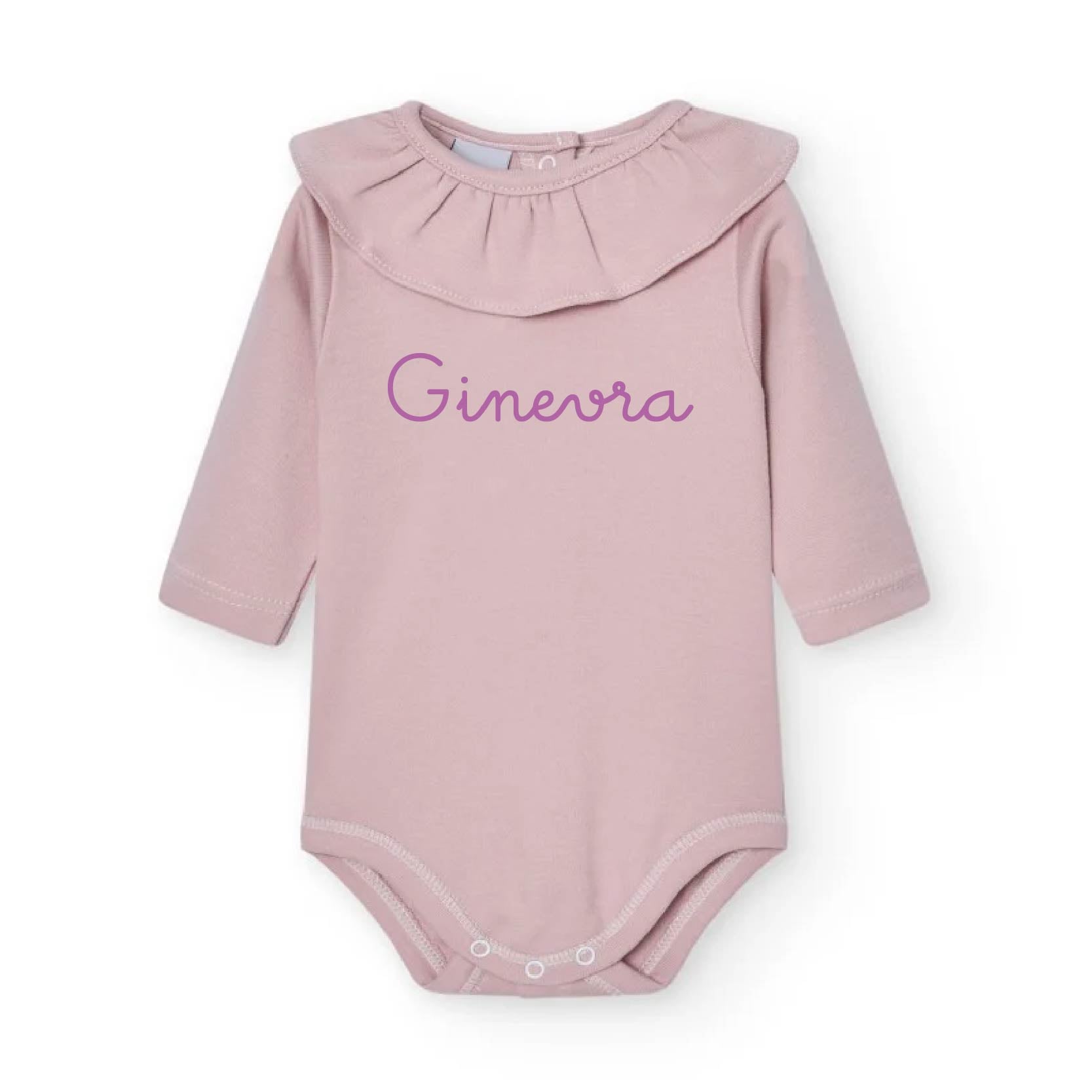 Body a manica lunga colletto Rosa Personalizzabile - Be Brave Boutique