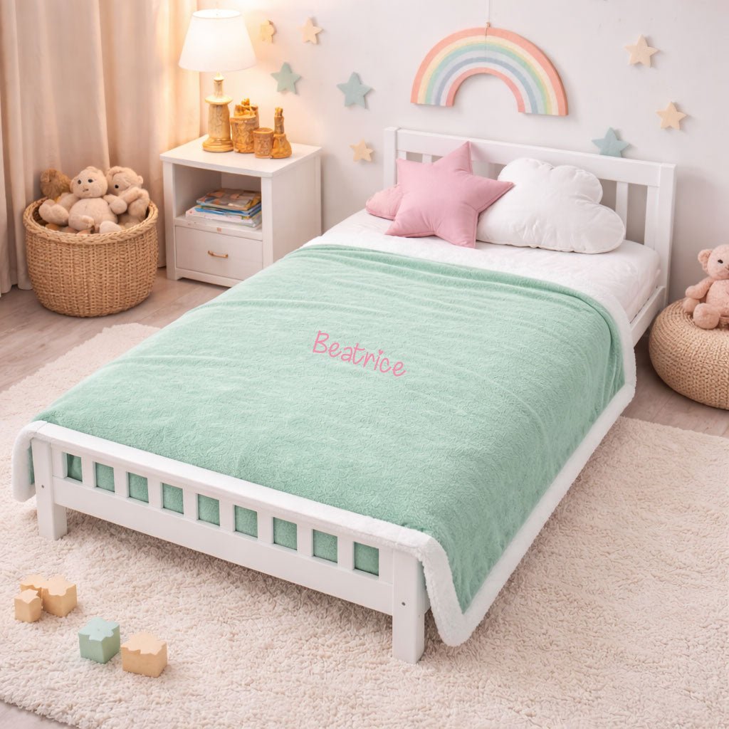 Coperta 130x170  in sherpa personalizzabile con nome