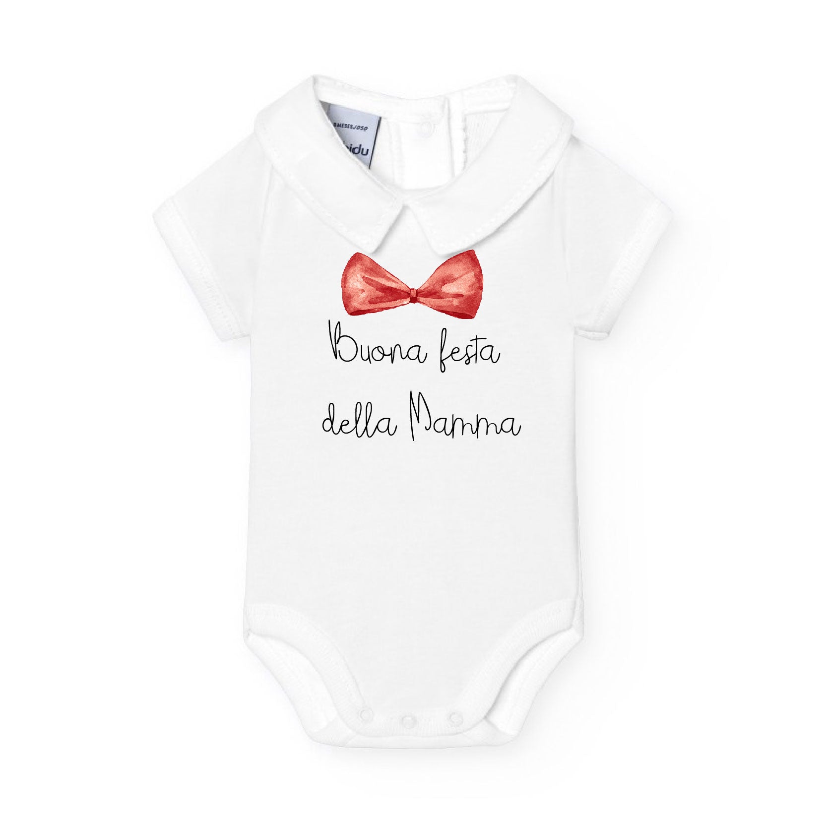 Body Bimbo polo in cotone manica corta Festa della Mamma - Be Brave Boutique