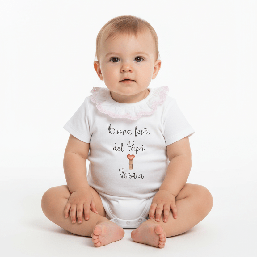 Body colletto Festa del Papà 2025 personalizzabile