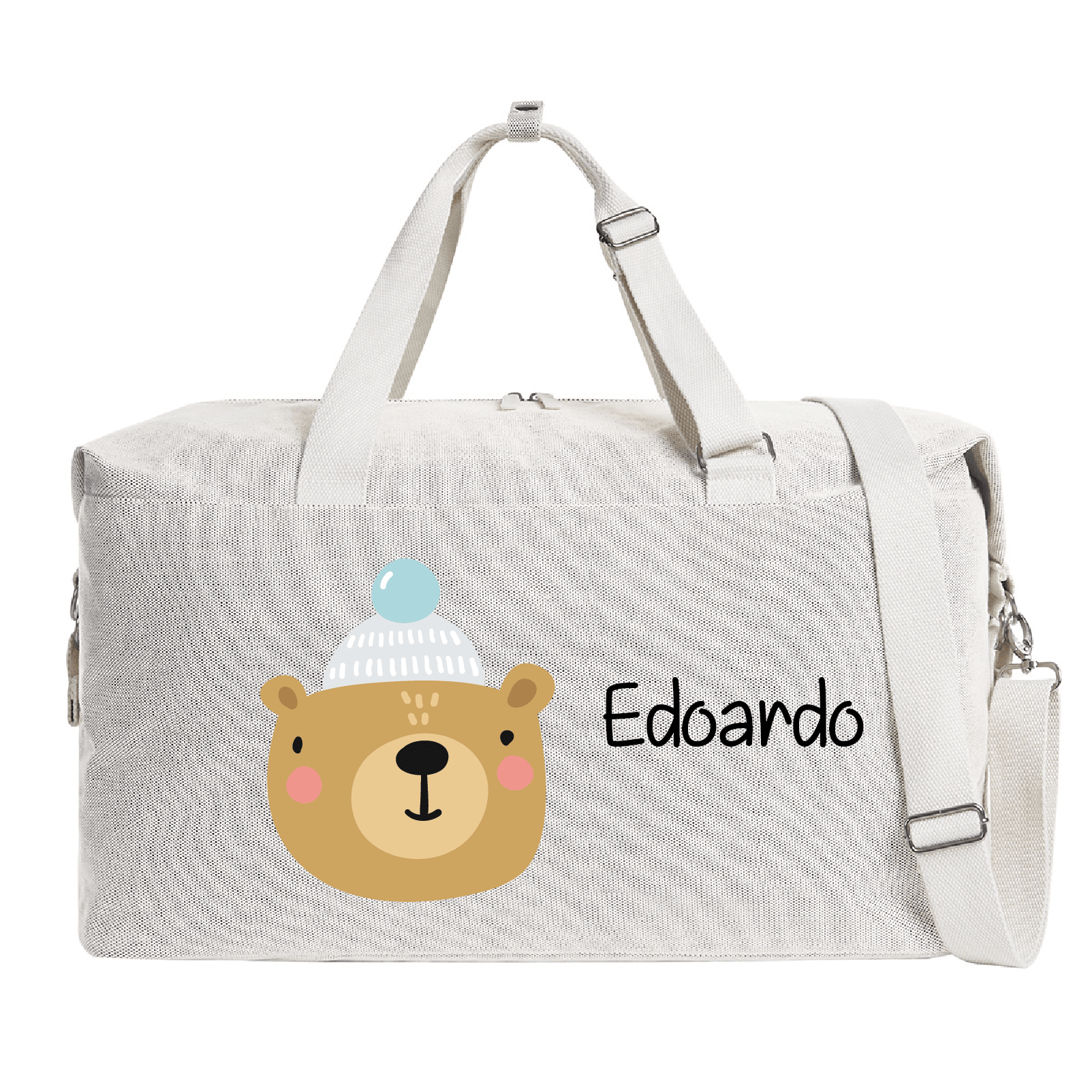 Borsone modello “Mommy” Beige Orsetto Cappello - Be Brave Boutique