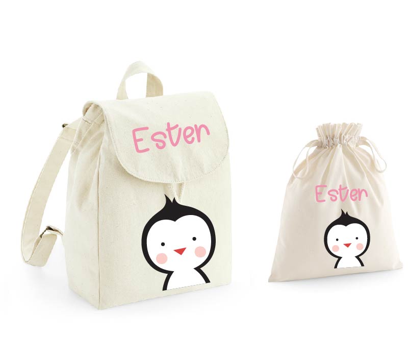 Mini Zaino Pinguino e sacchetto cambi - Be Brave Boutique