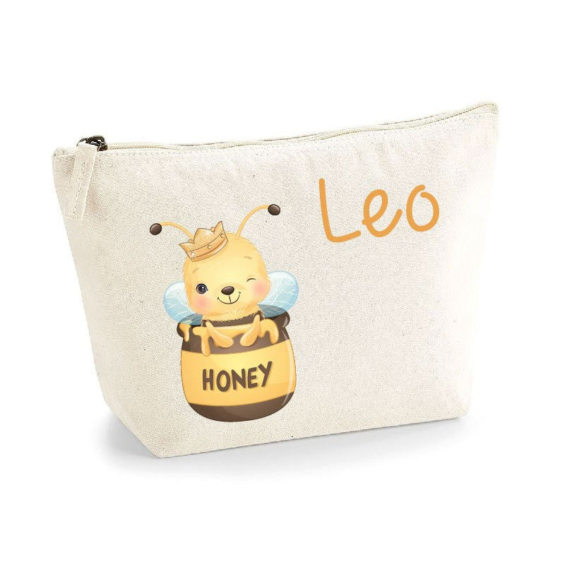 Pochette in cotone organico personalizzabile Ape Honey - Be Brave Boutique