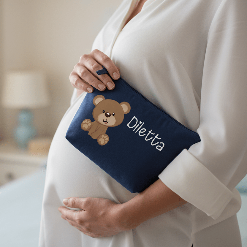 Pochette Neonato Personalizzata con Nome – Beauty Bambino  Orsetto