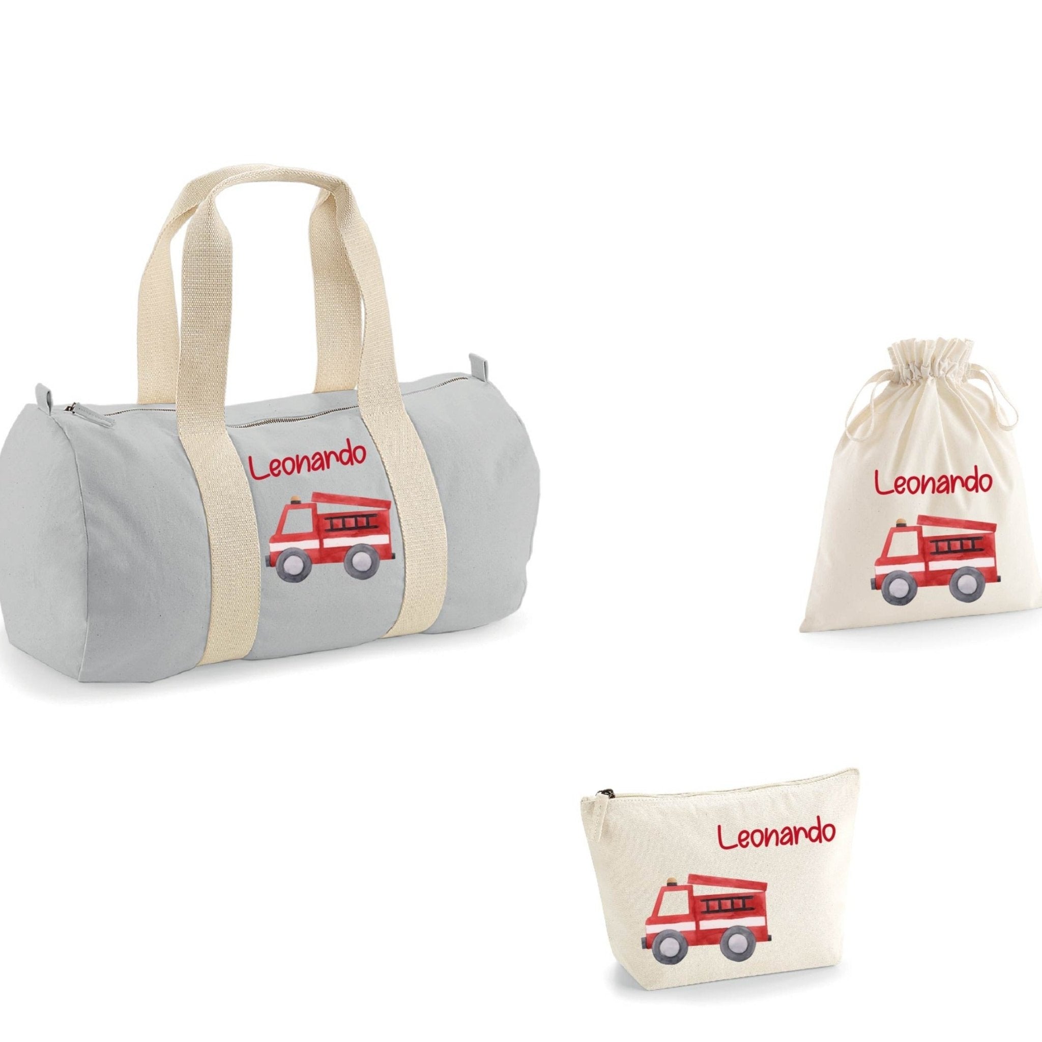Borsone, pochette e sacchetto in cotone personalizzabile Pompieri - Be Brave Boutique