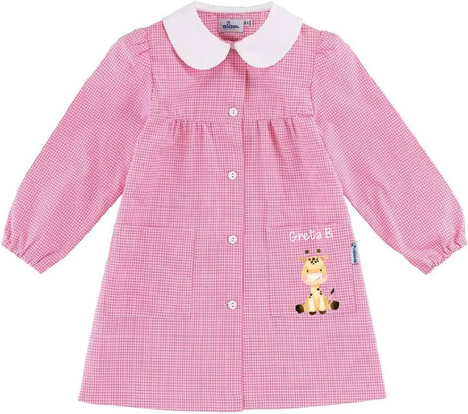 Grembiule Siggi Bimba  Cucciolo di Giraffa Personalizzabile con nome - Be Brave Boutique