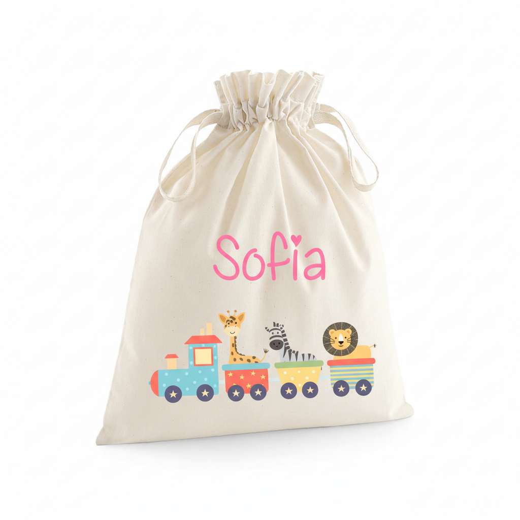 Sacchetti primi cambi personalizzabili Trenino - Be Brave Boutique