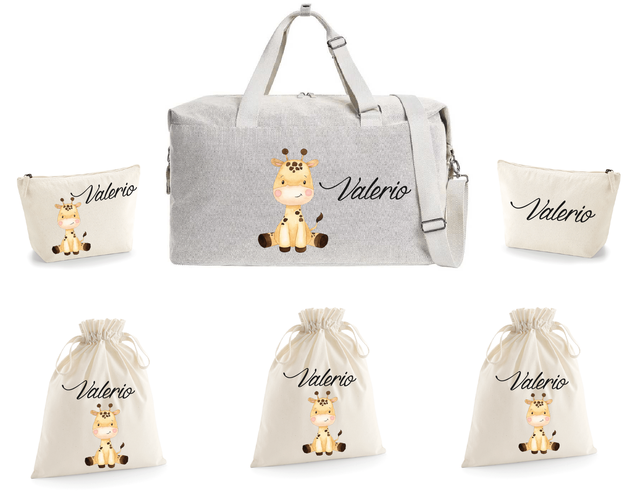 Borsone Mommy  2 beauty e 3 sacchi nascita Cucciolo di Giraffa - Be Brave Boutique