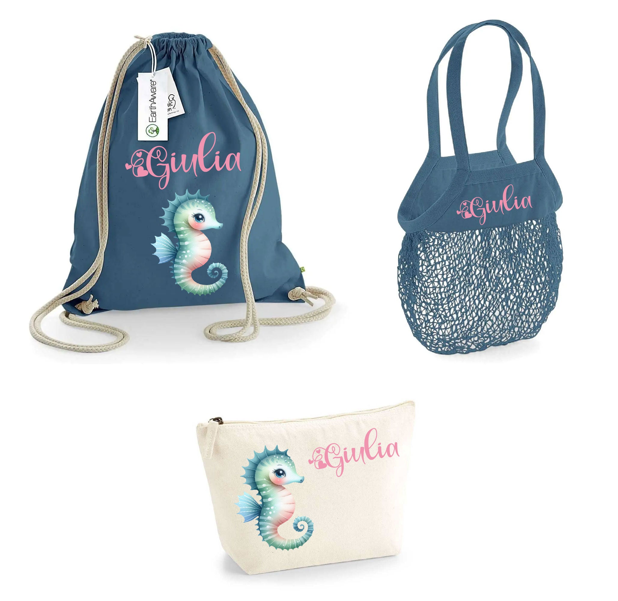 Set spiaggia per Bambini Personalizzabile Cavalluccio - Be Brave Boutique