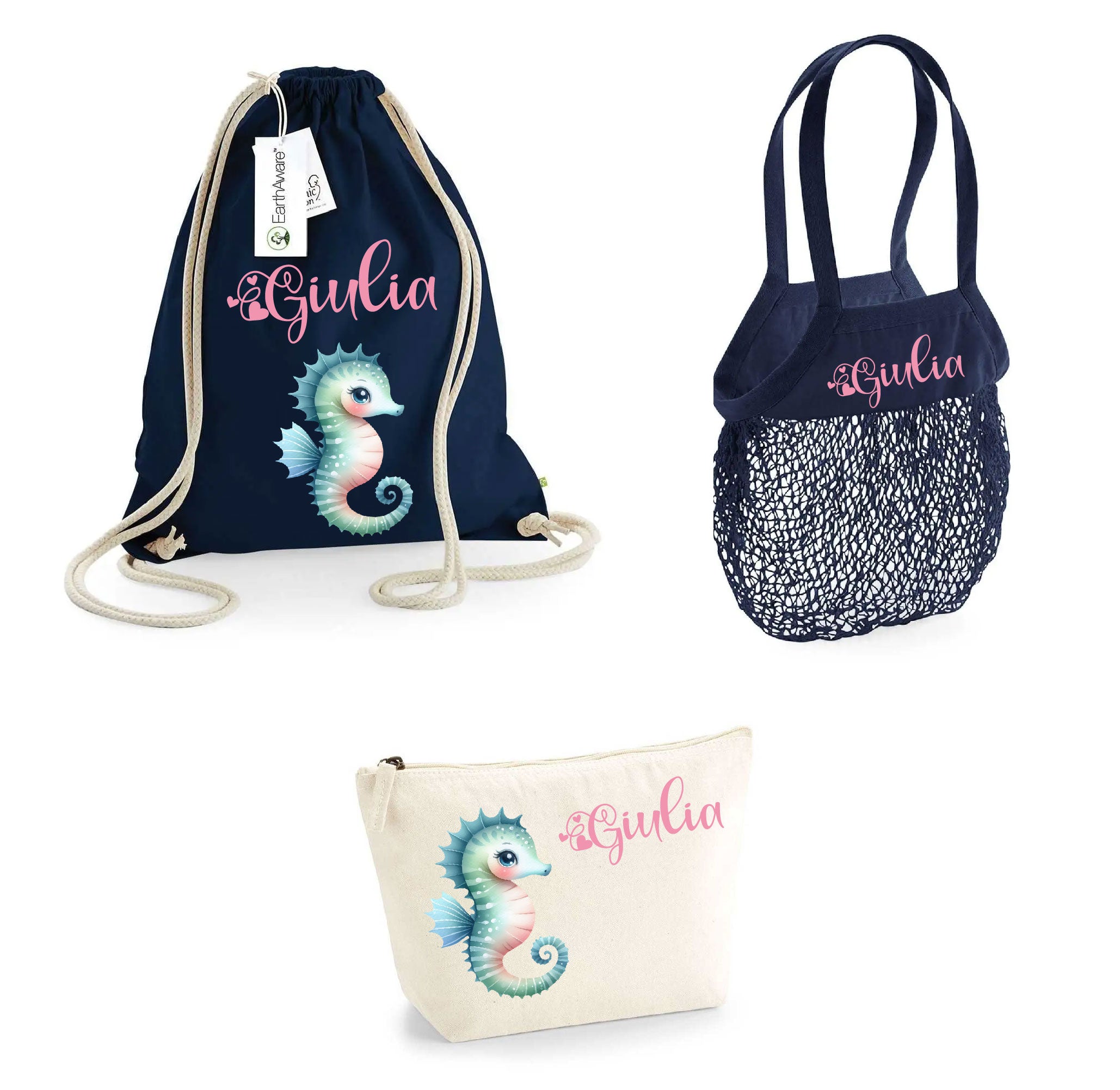 Set spiaggia per Bambini Personalizzabile Cavalluccio - Be Brave Boutique
