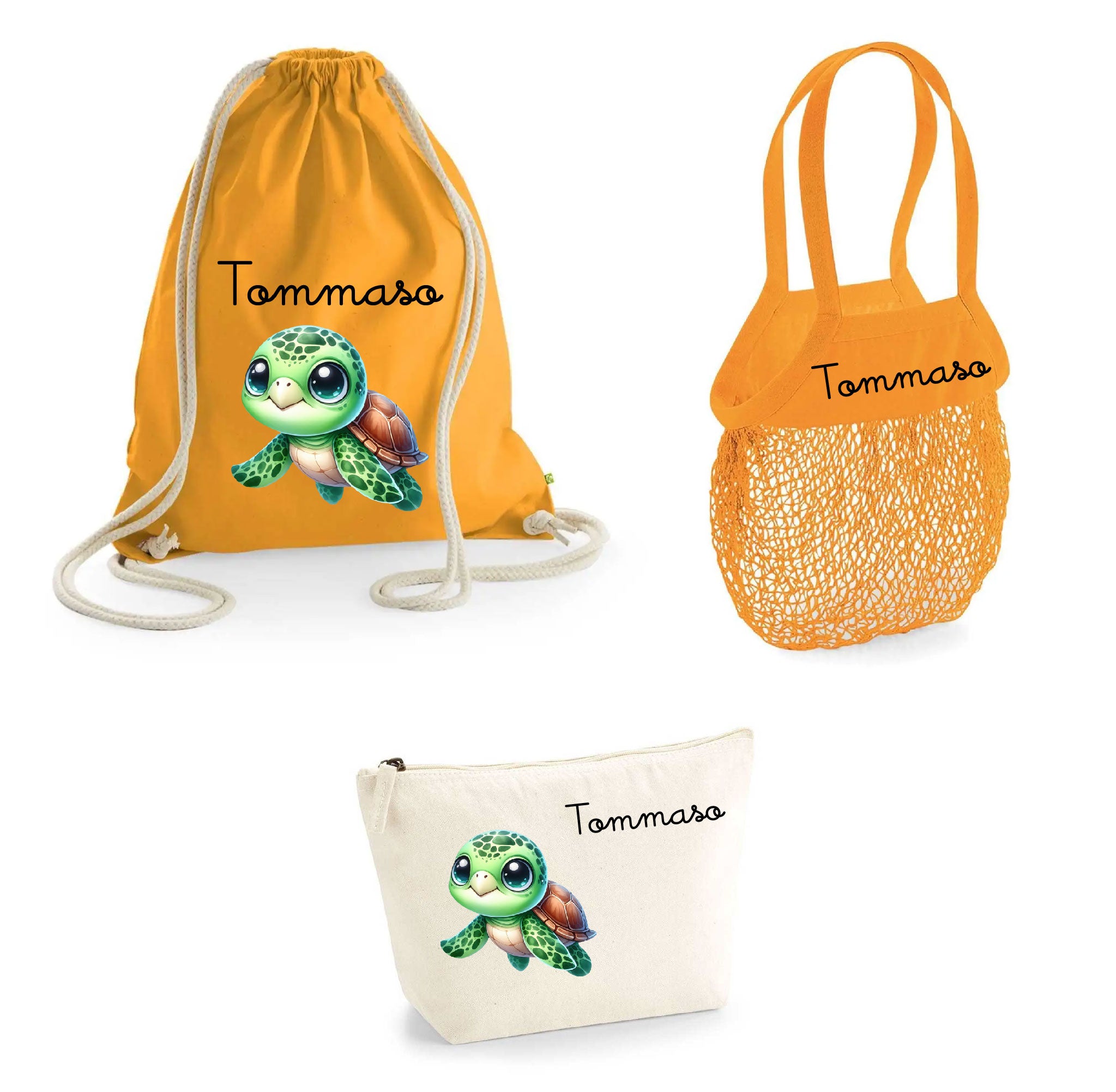 Set spiaggia per Bambini Personalizzabile Tartaruga - Be Brave Boutique