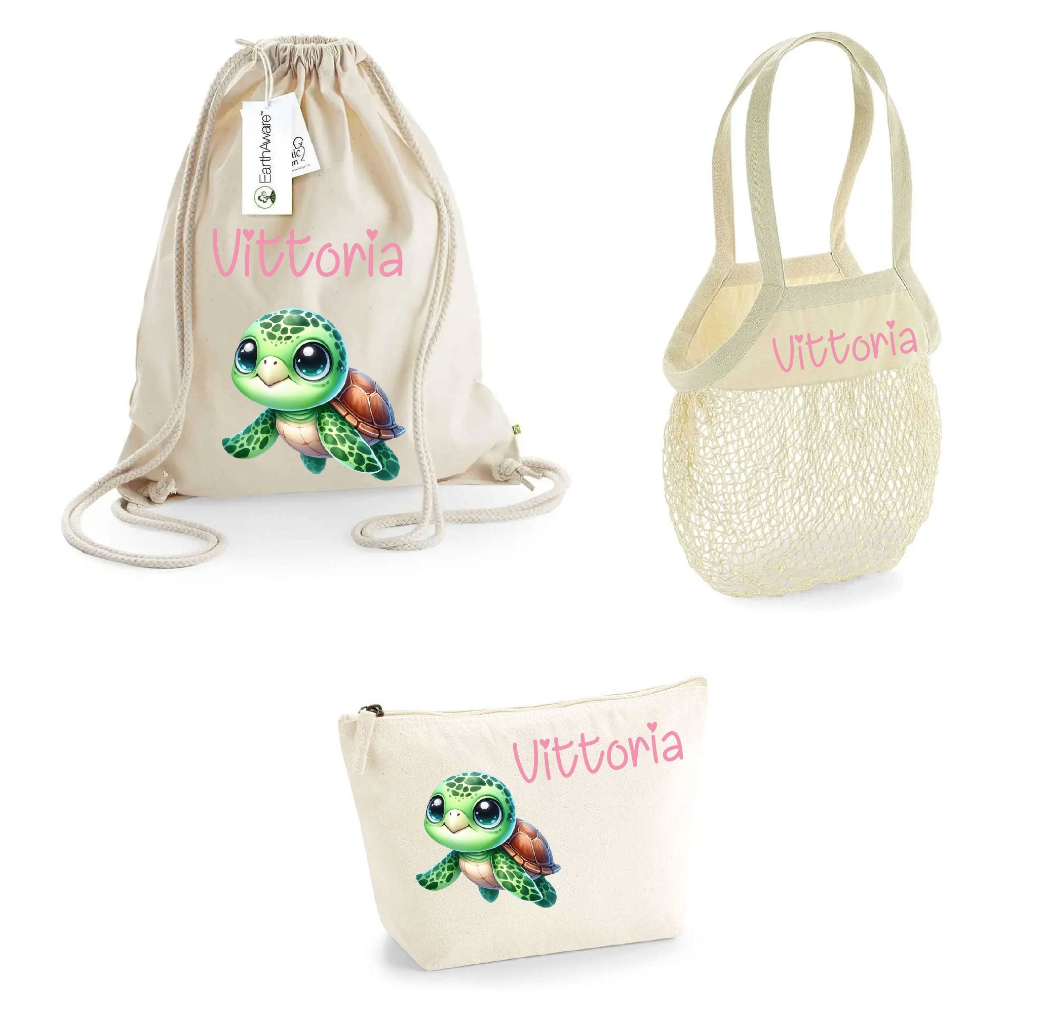 Set spiaggia per Bambini Personalizzabile Tartaruga - Be Brave Boutique