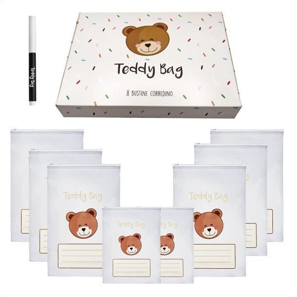 Teddy Bag 8 bustine corredino nascita - Be Brave Boutique