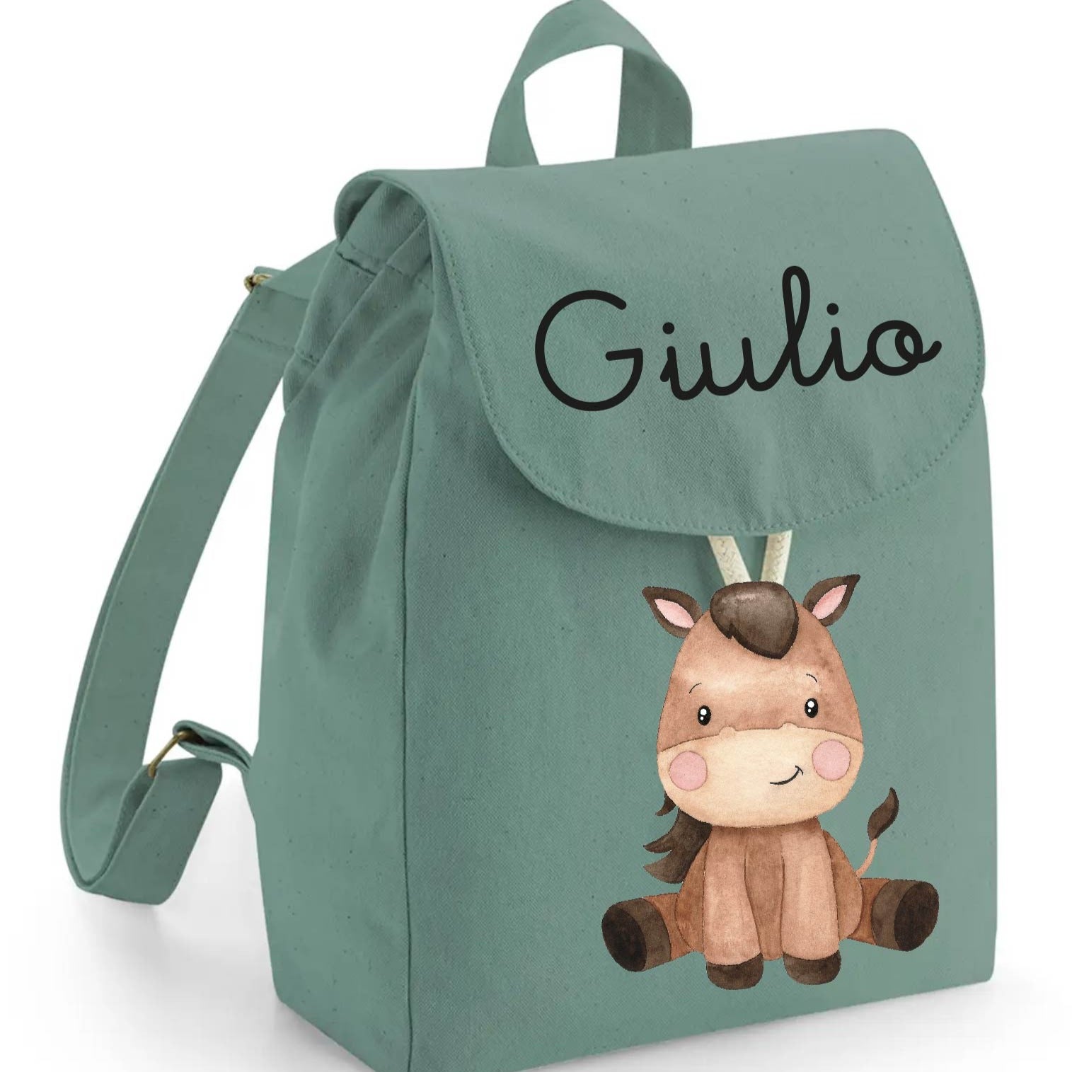Mini Zaino in cotone Baby Horse - Be Brave Boutique