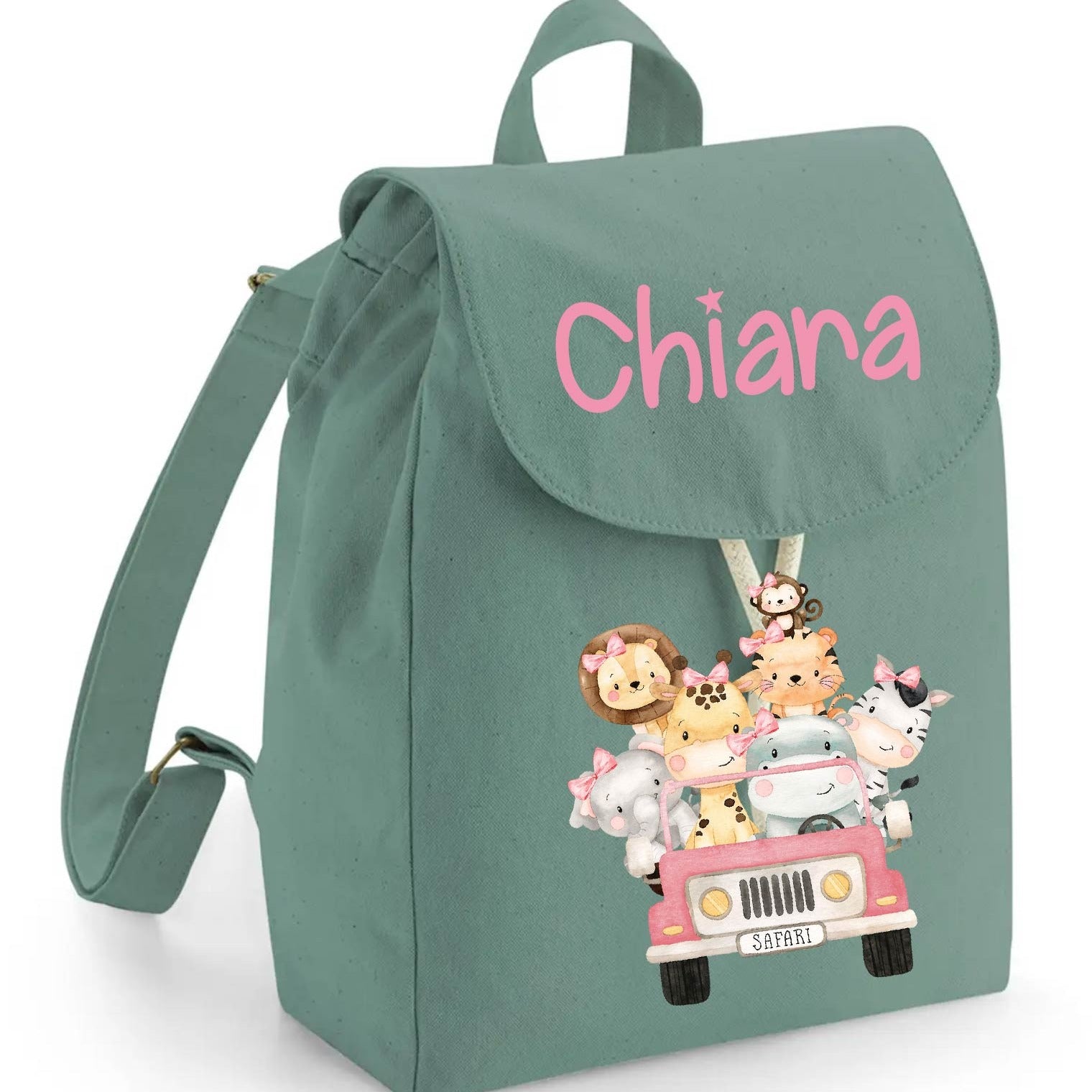 Mini Zaino in cotone Safari Rosa - Be Brave Boutique