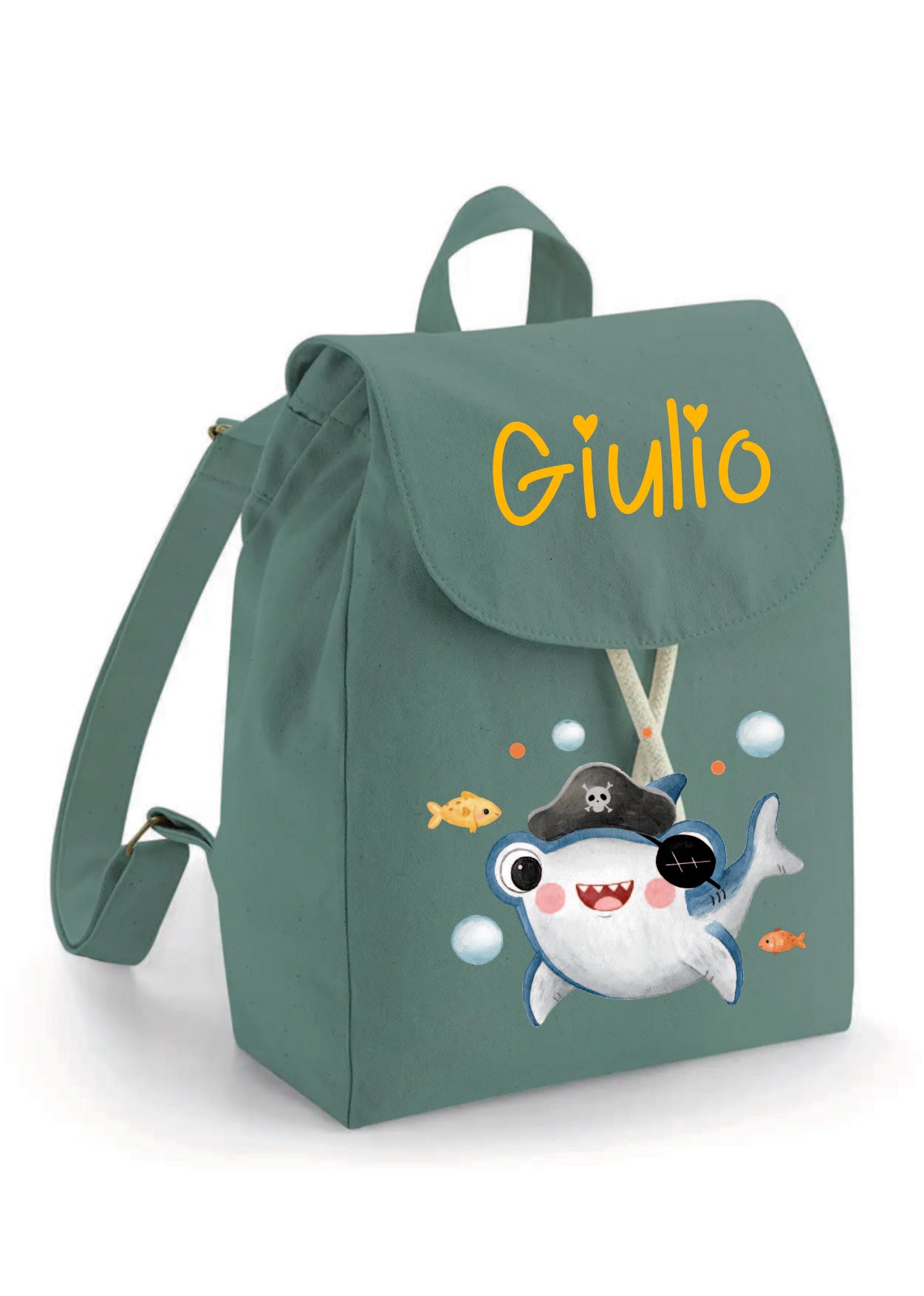 Mini Zaino in cotone Baby Shark - Be Brave Boutique