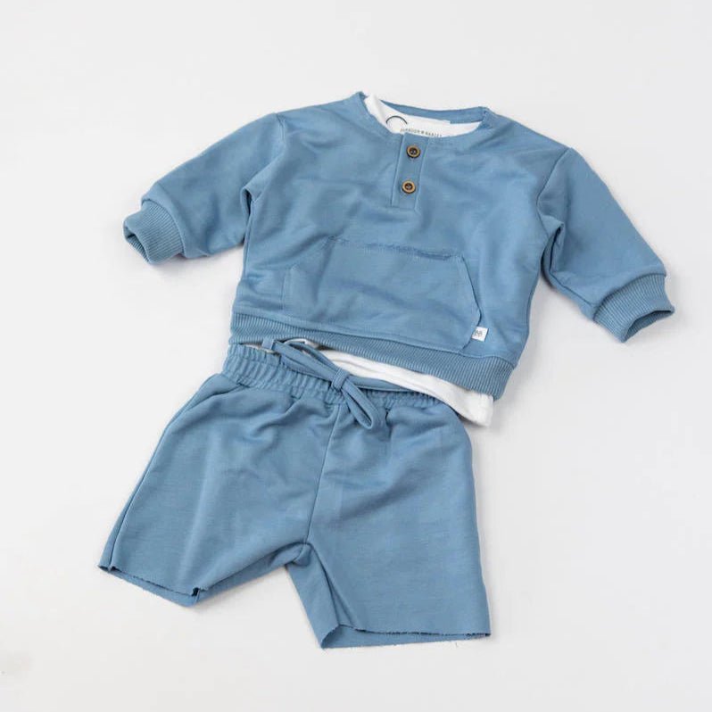 Pantaloncino tuta bimbo/a - Blu 216 - Be Brave Boutique