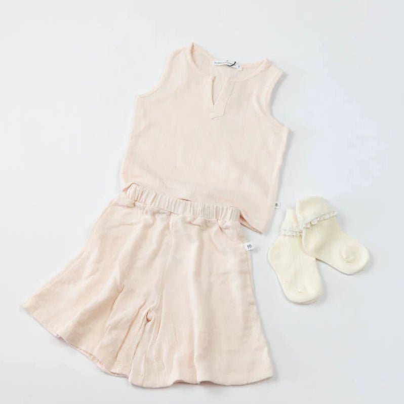 Top smanicato Muslin - Rosa 65 - Be Brave Boutique