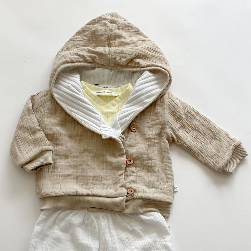 BAMBOOM Giacca Cardigan con Cappuccio bimbo/a - Be Brave Boutique