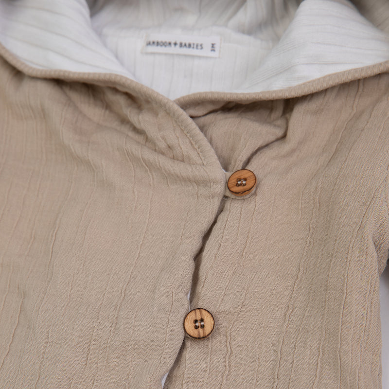 BAMBOOM Giacca Cardigan con Cappuccio bimbo/a - Be Brave Boutique