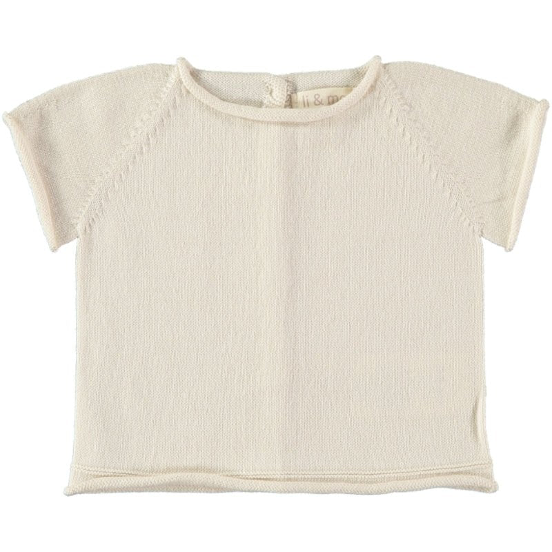 Tshirt con apertura dietro Jan Cream  LI&ME - Be Brave Boutique