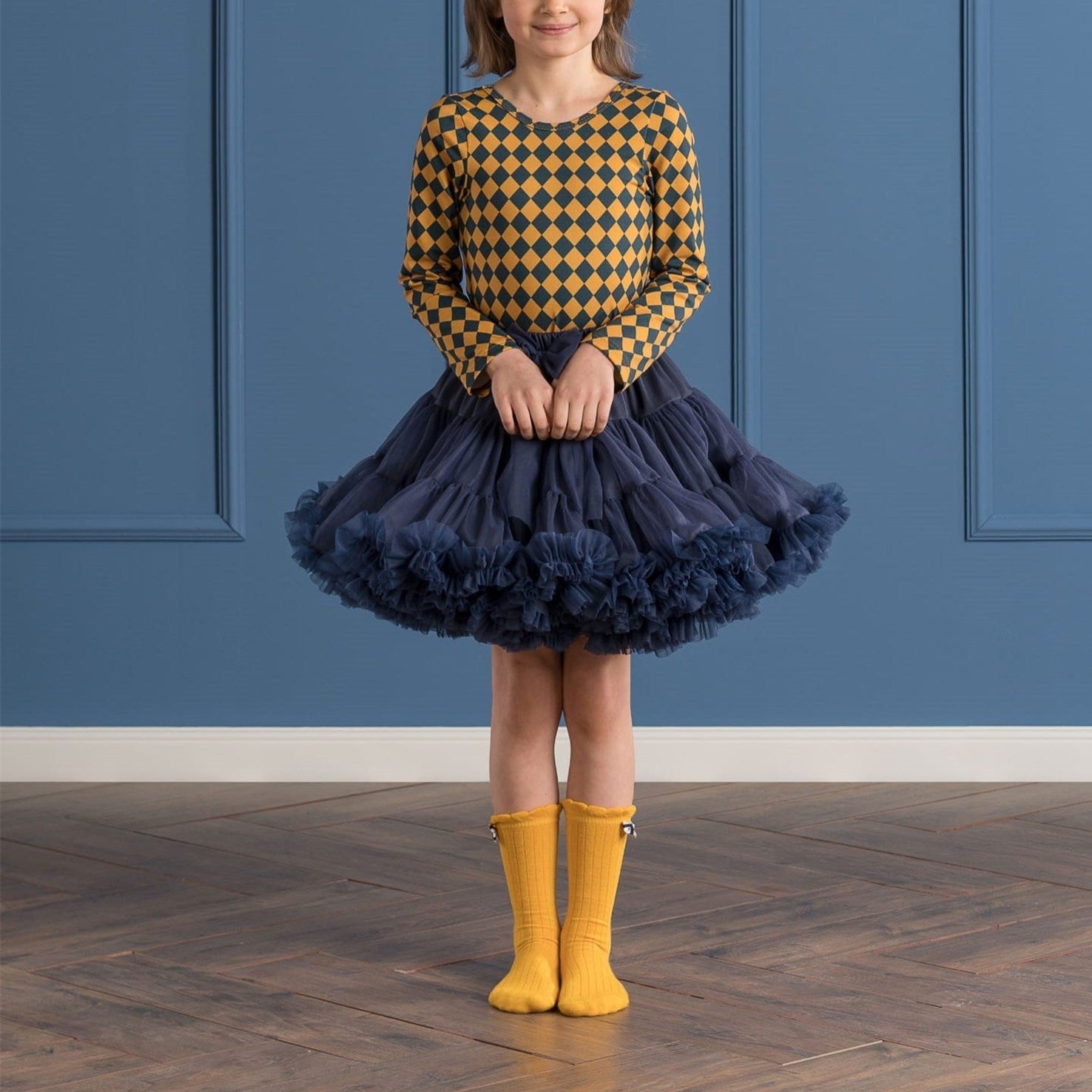 Gonna Ampia in Tulle  Navy - Be Brave Boutique
