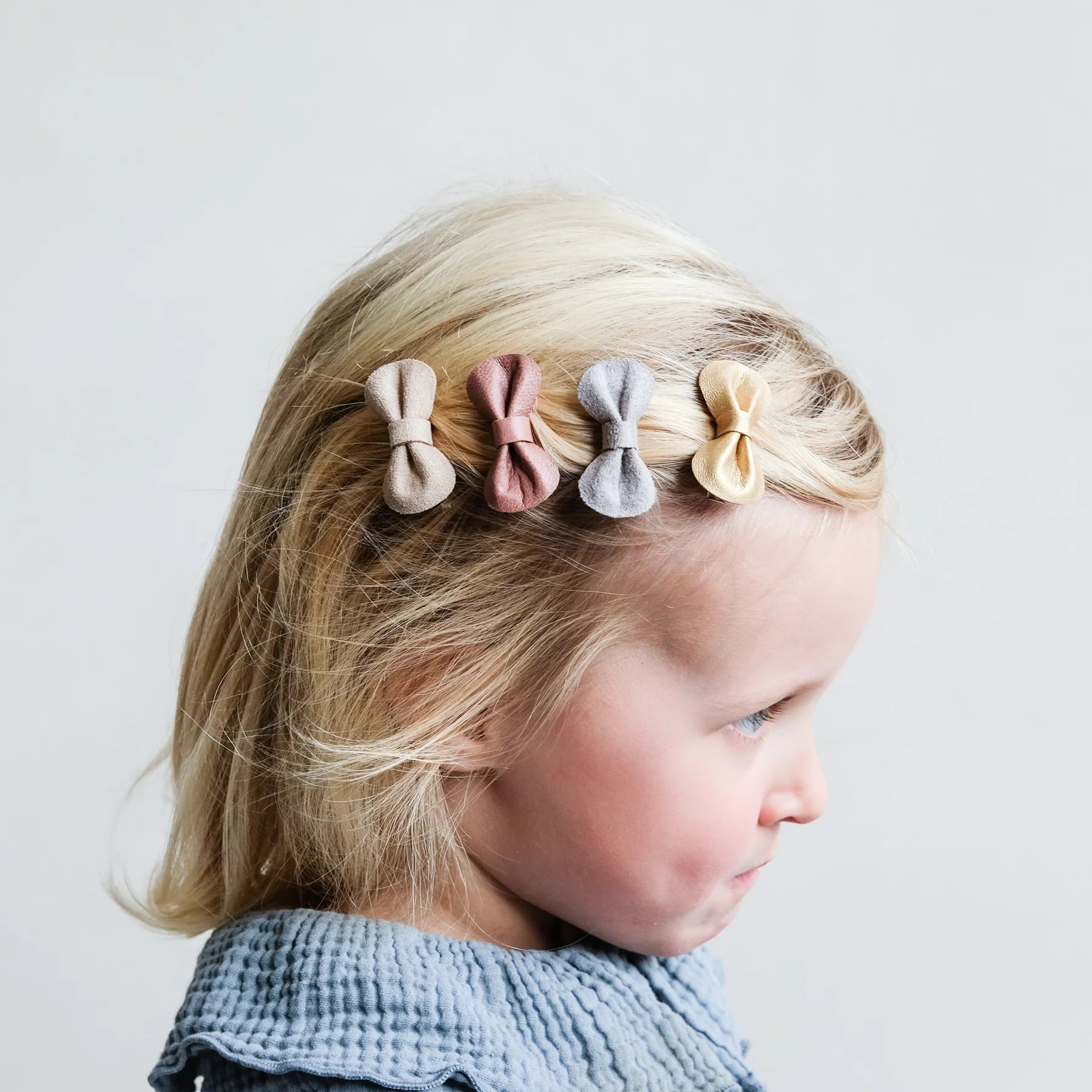 Clip Per capelli  Fiocchetti similpelle - Be Brave Boutique