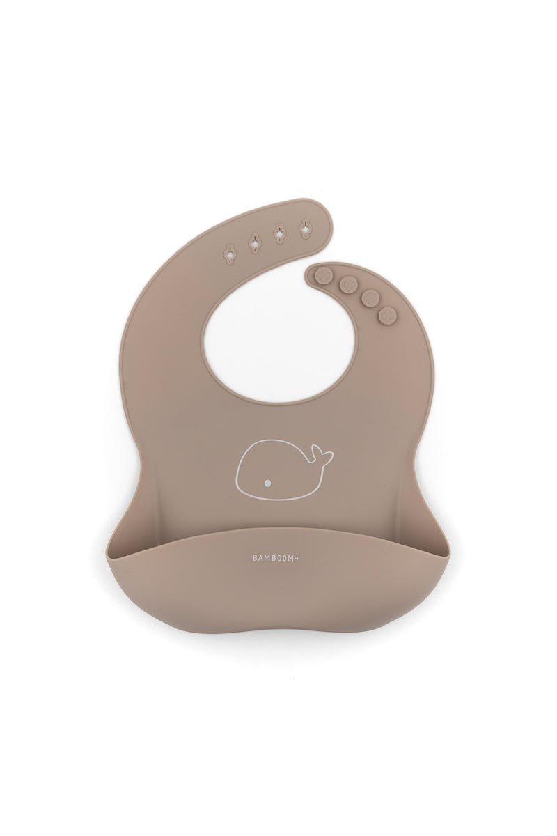 BAMBOOM Bib in silicone - Cammello - Be Brave Boutique