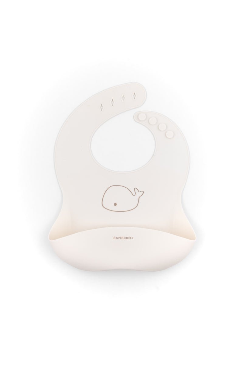 BAMBOOM Bib in silicone - Panna - Be Brave Boutique