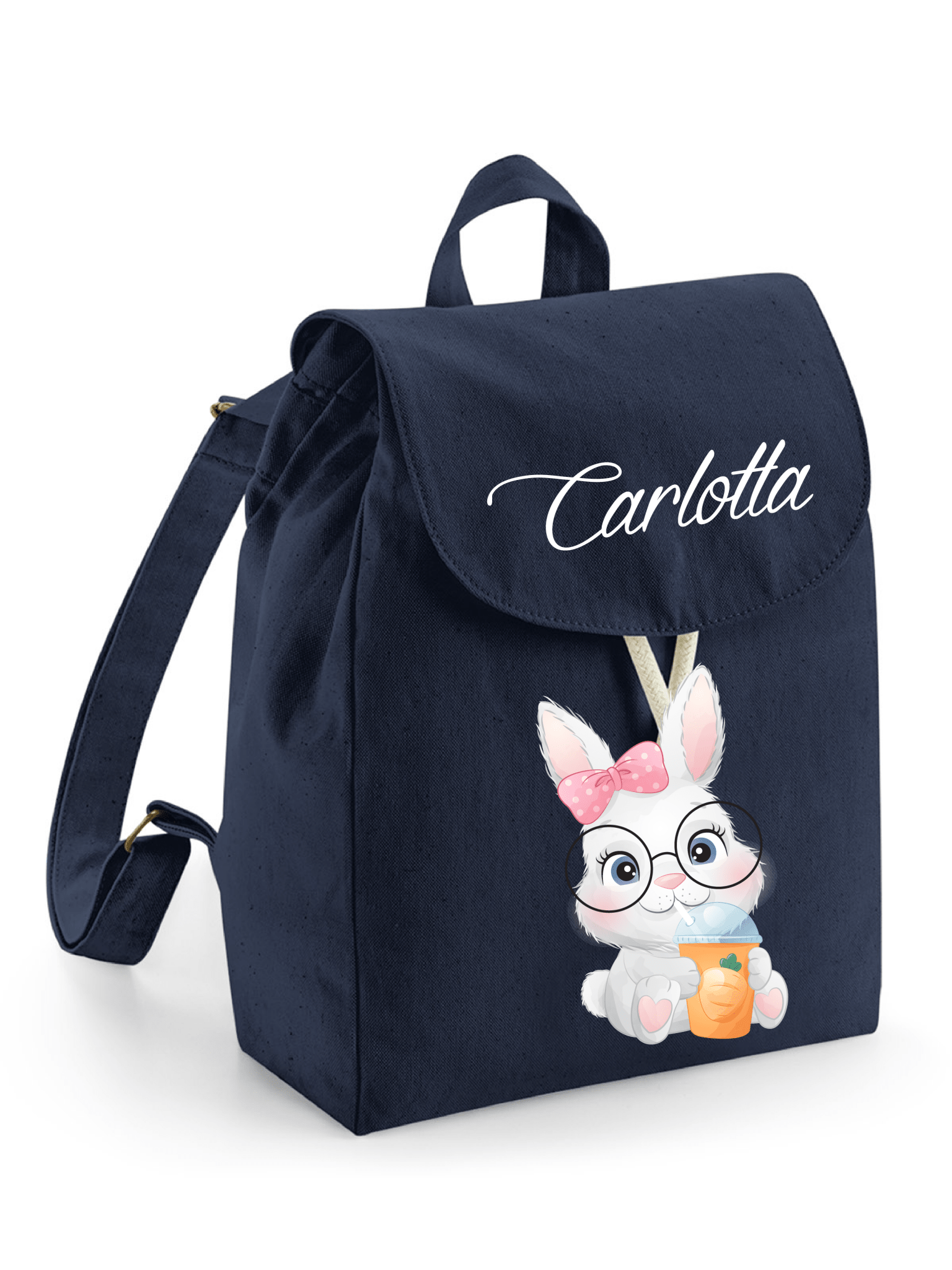 Mini Zaino  Asilo in Cotone Coniglietta - Be Brave Boutique
