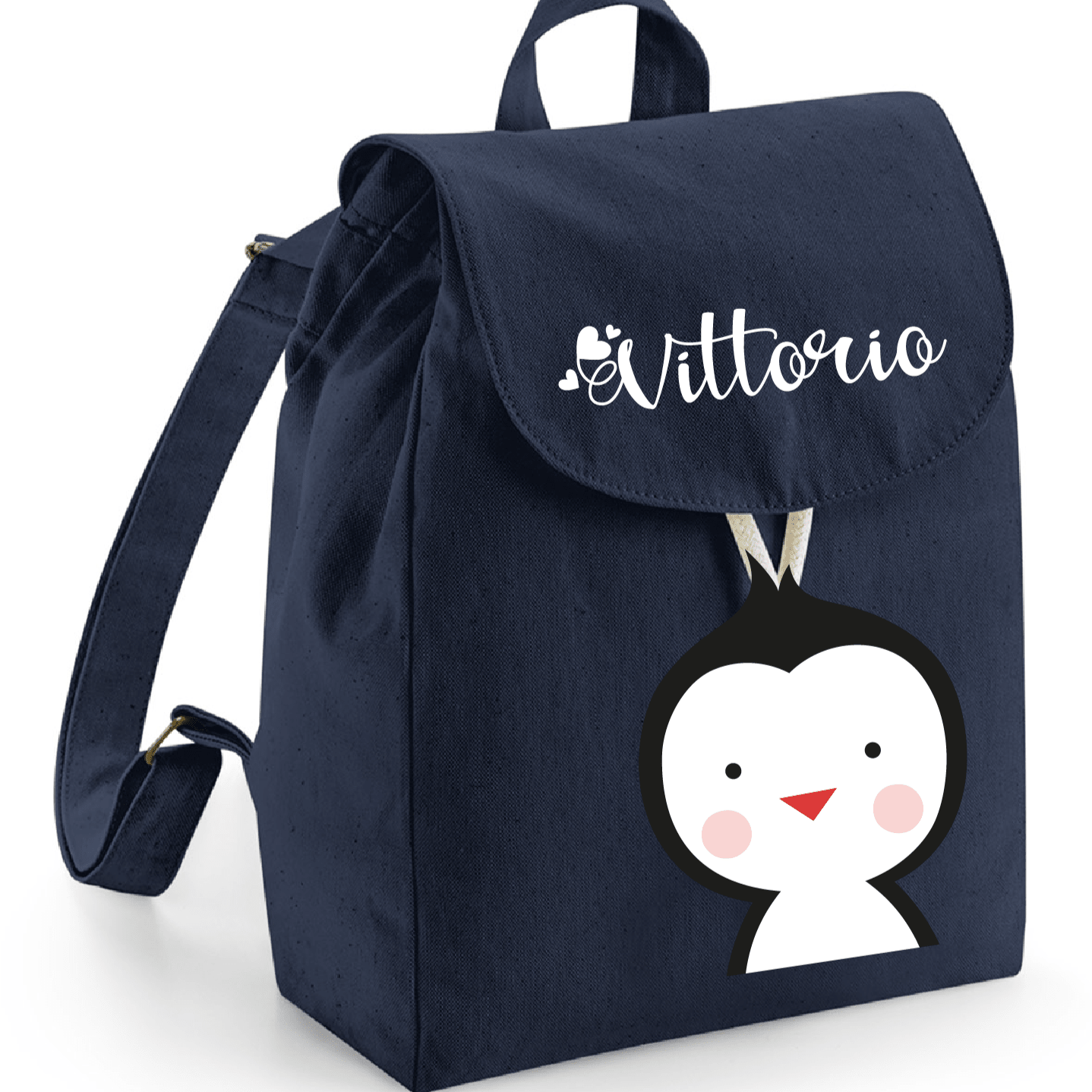 Mini Zaino in cotone Pinguino - Be Brave Boutique