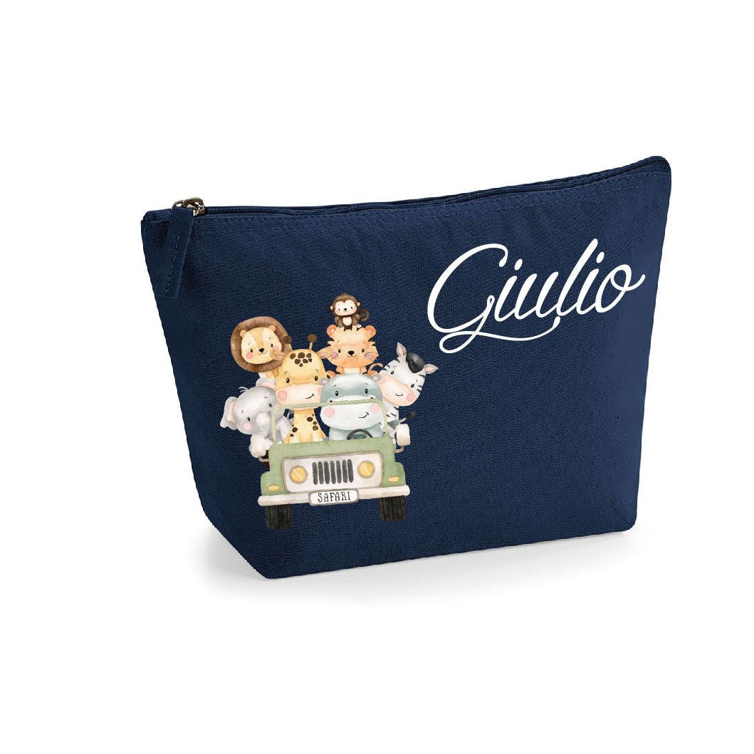 Pochette in cotone organico personalizzabile Safari - Be Brave Boutique