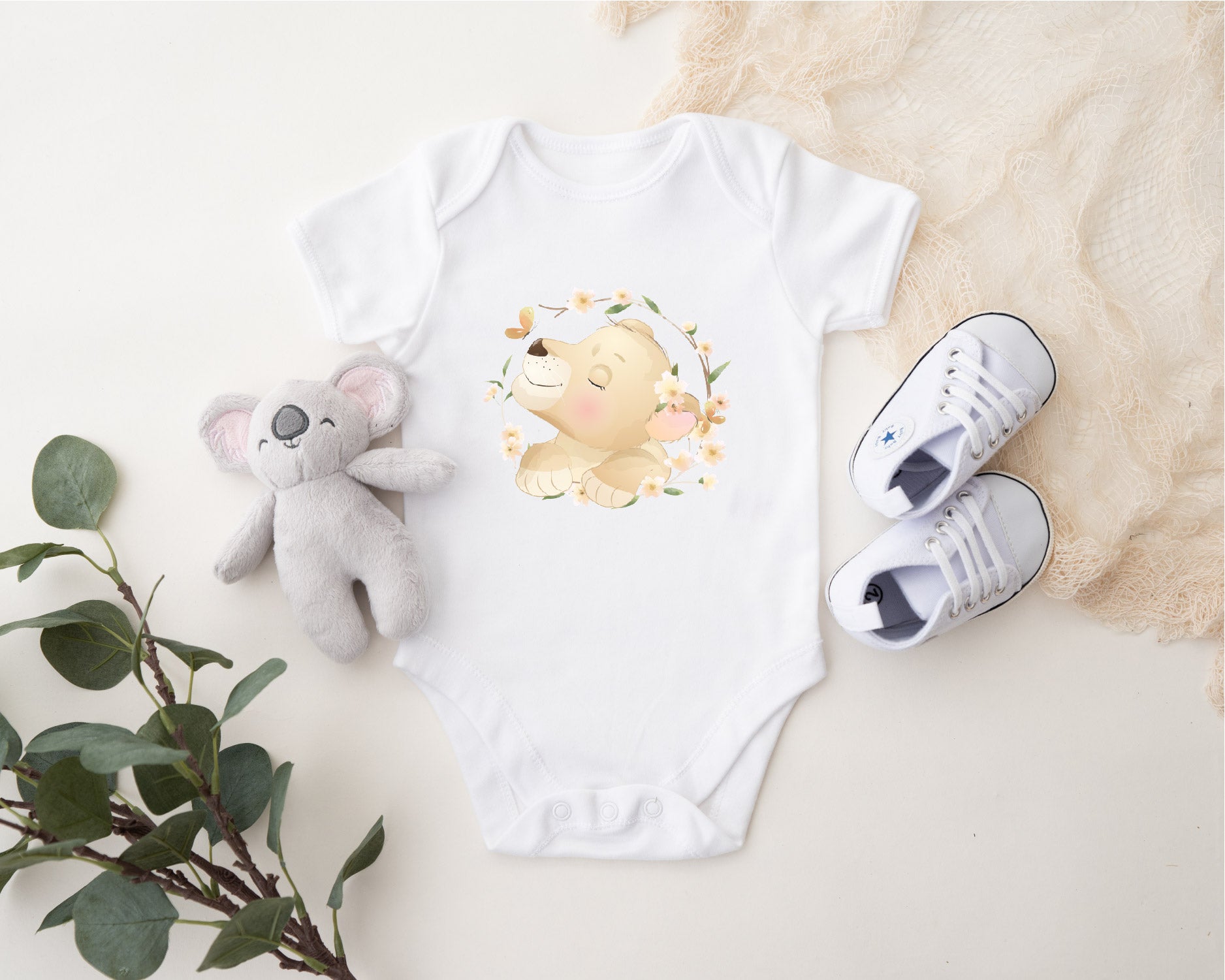 Body in 100% cotone Leoncino personalizzabile - Be Brave Boutique