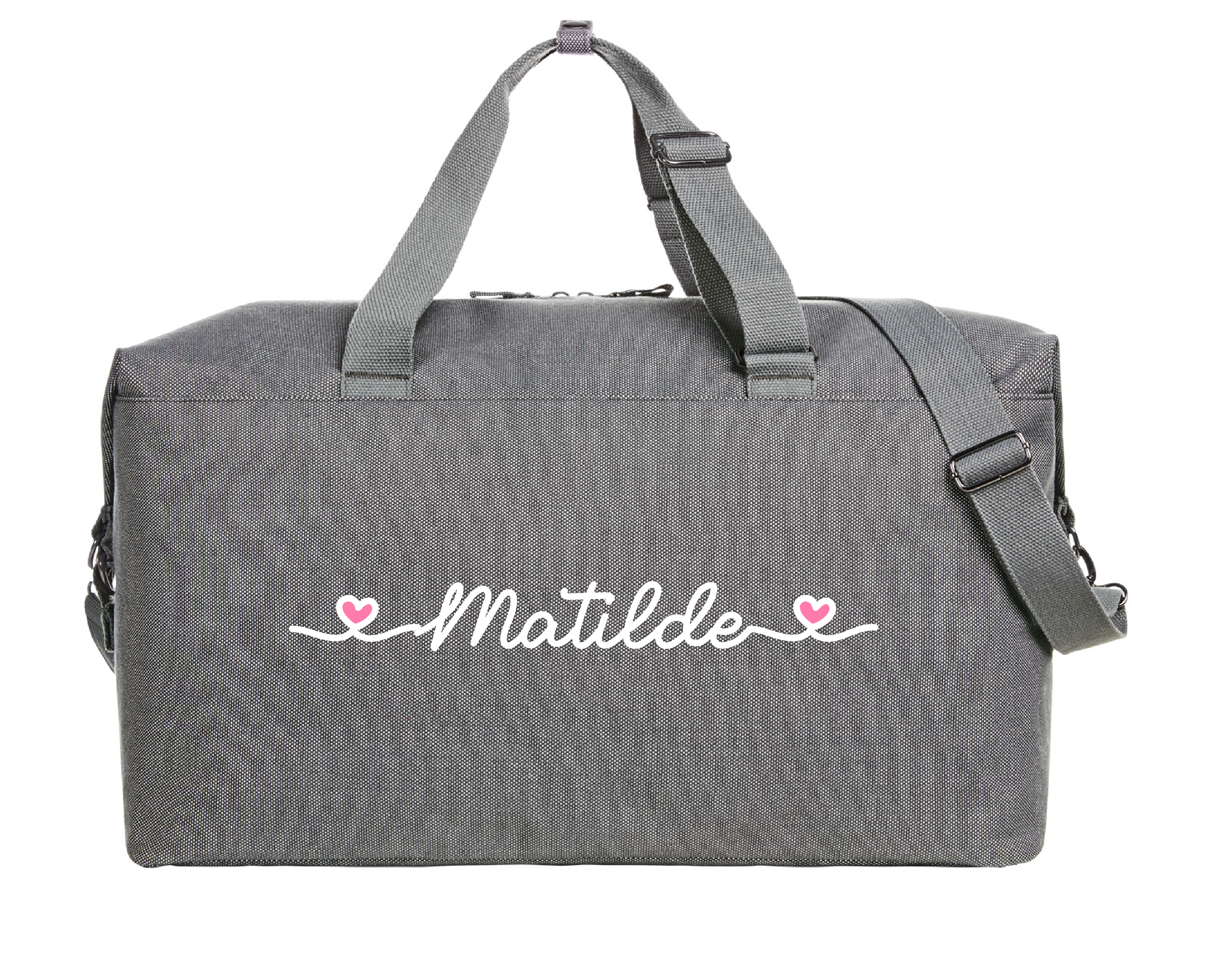 Borsone Mommy personalizzato con nome Bianco/Rosa - Be Brave Boutique