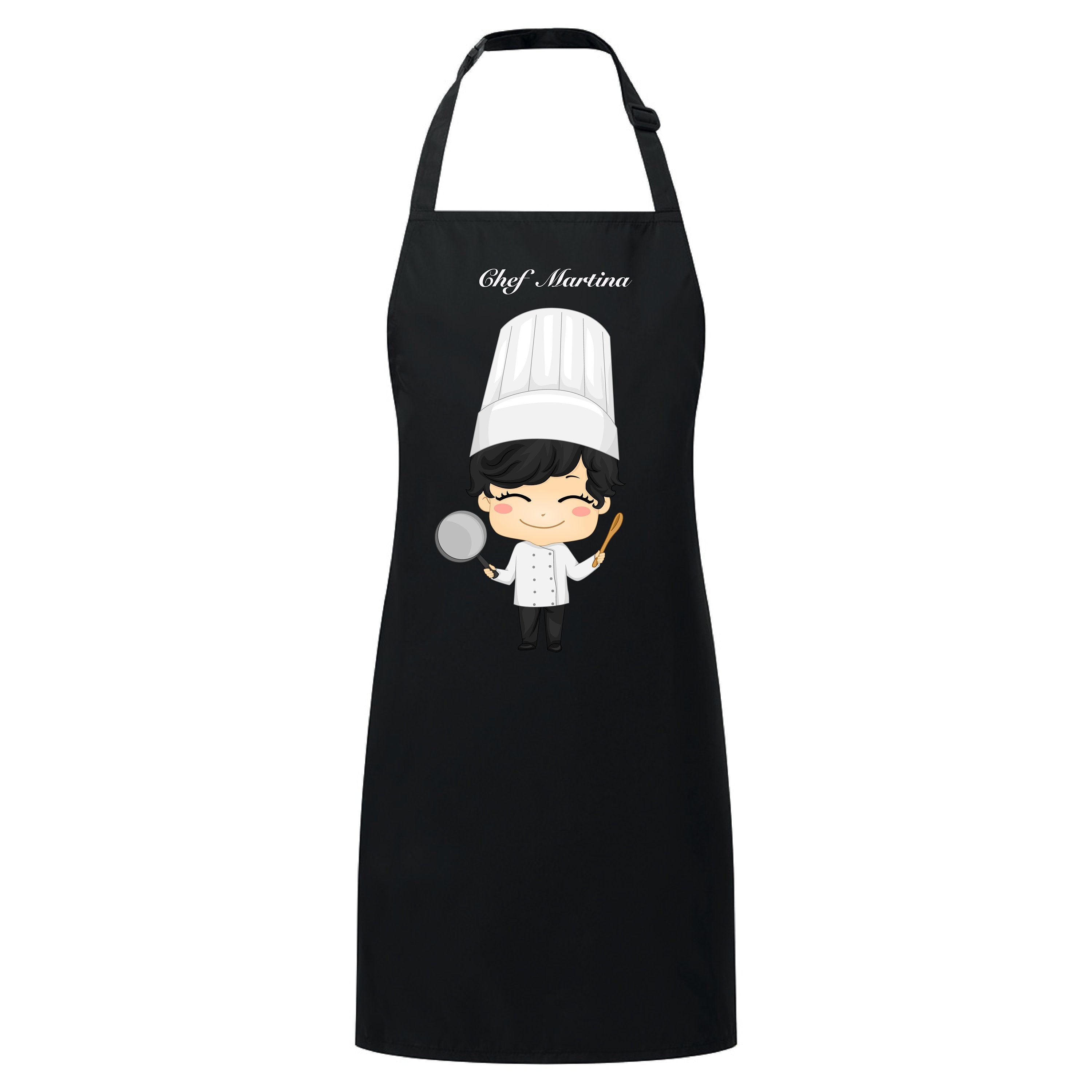 grembiule bambini personalizzato con nome, laccio al collo, regolatore, sistema di chiusura anti-soffoco. idrorepellente. disponibile adulti - be brave boutique