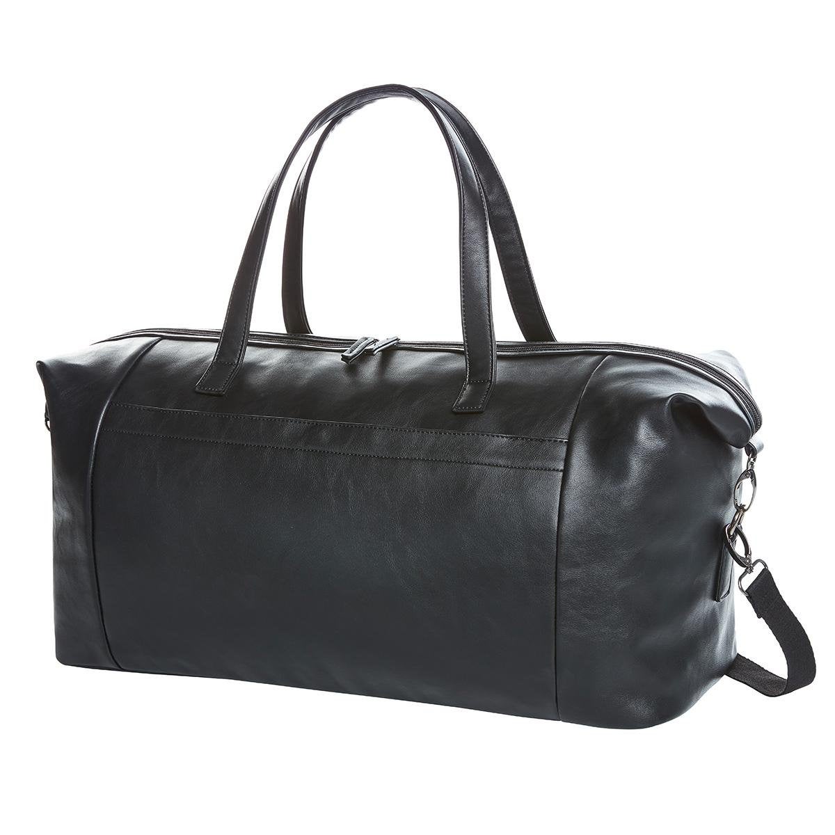 borsone da viaggio Halfar in 100% pelle sintetica, classico ed elegante tasche con zip, asole porta penna e fondo rinforzato - be brave boutique