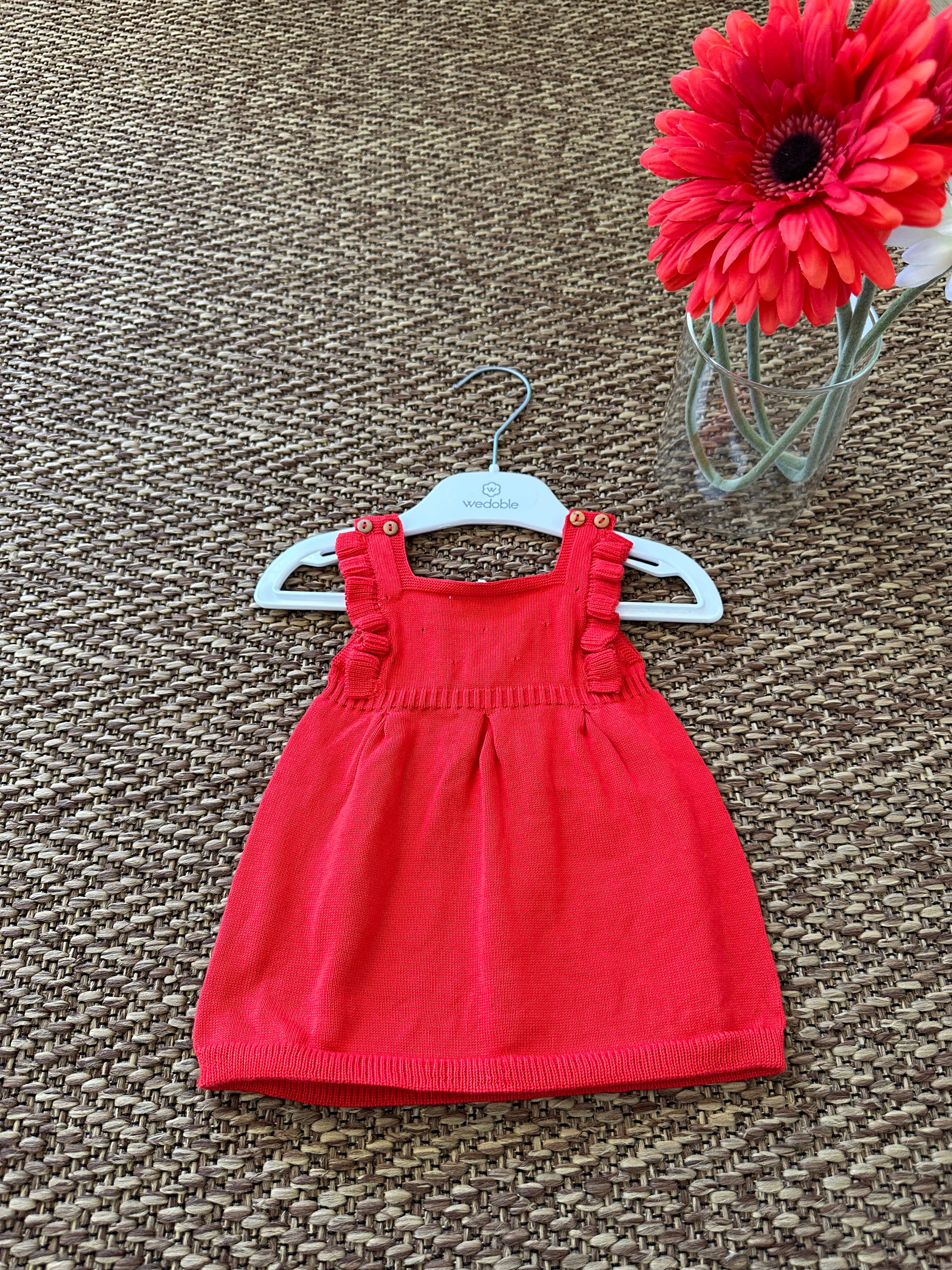 Abito in  maglia fine Rosso - Be Brave Boutique