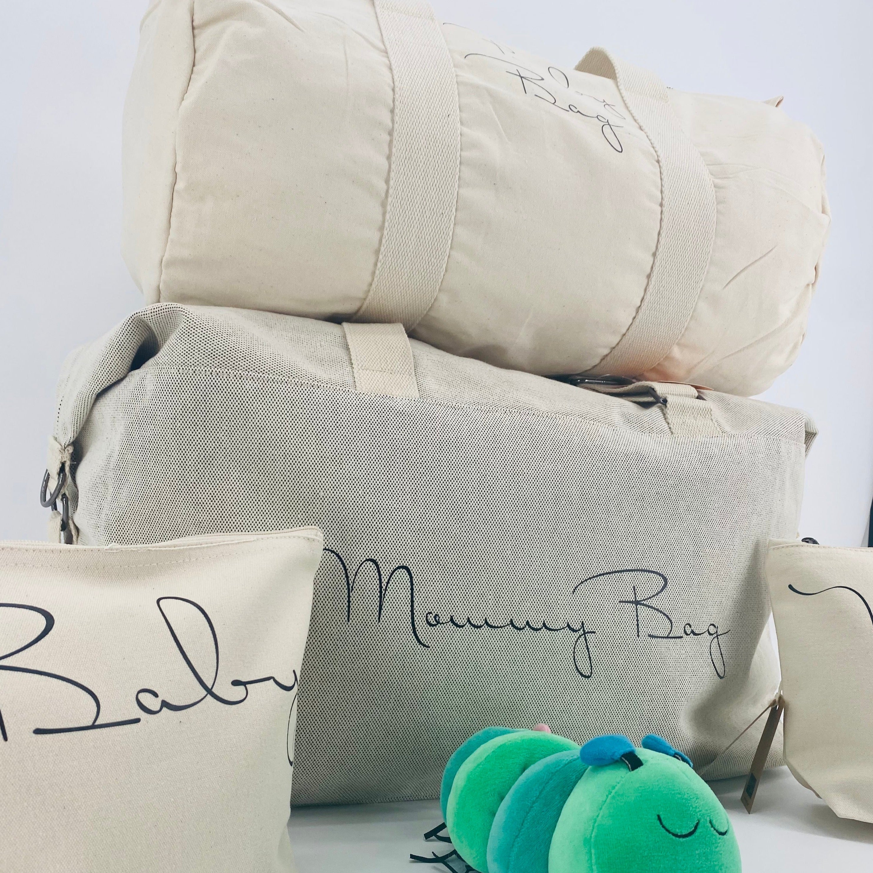 Borsone mamma, 1 borsone baby  e 2 pochette - Be Brave Boutique