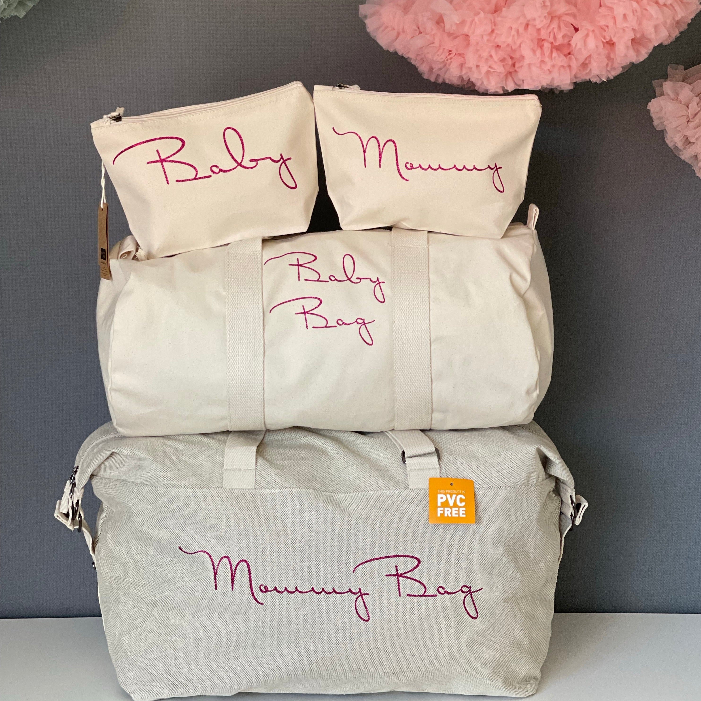 Borsone mamma, 1 borsone baby  e 2 pochette - Be Brave Boutique