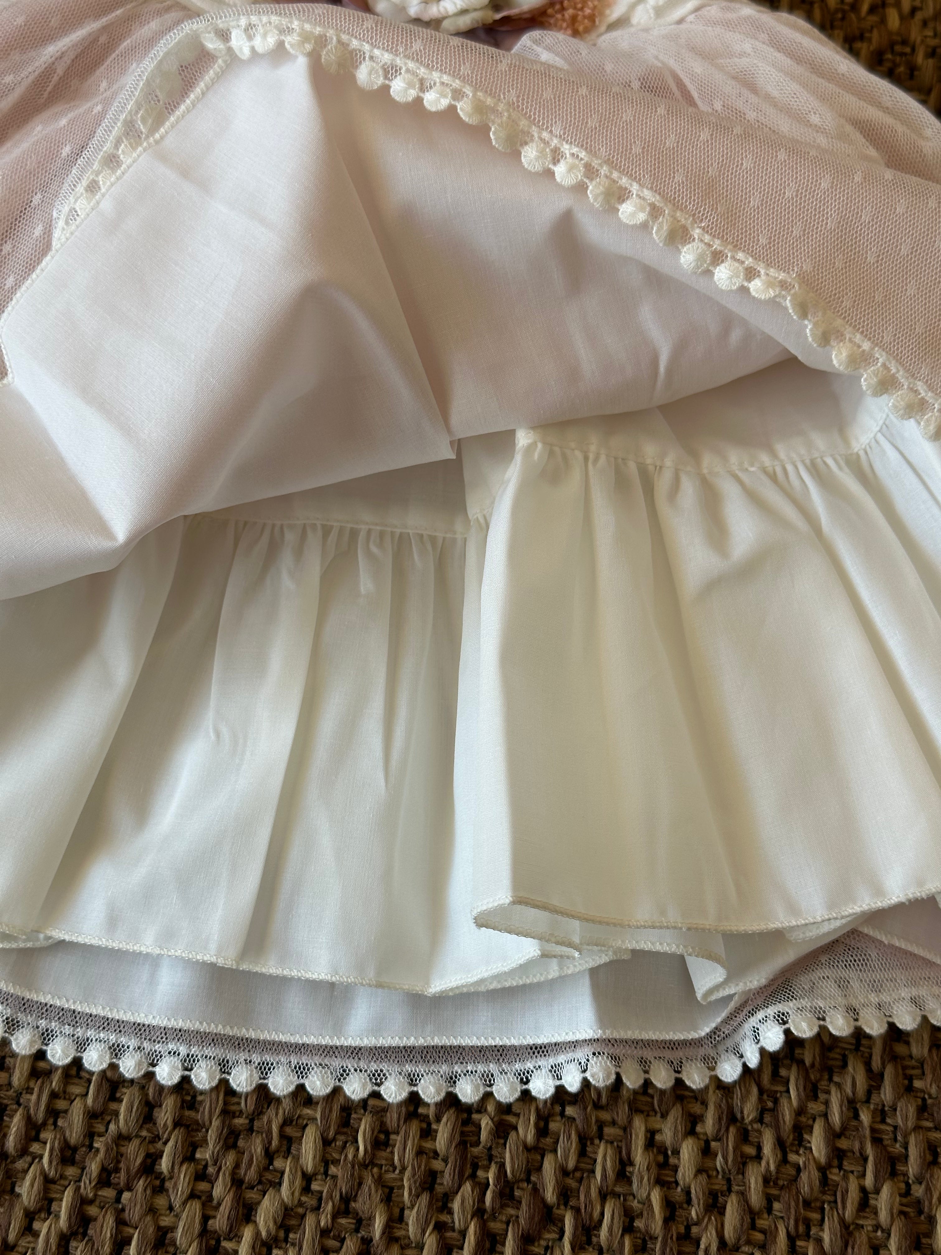 Abitino da cerimonia Bianco/Rosa da 2 a 6 anni - Be Brave Boutique