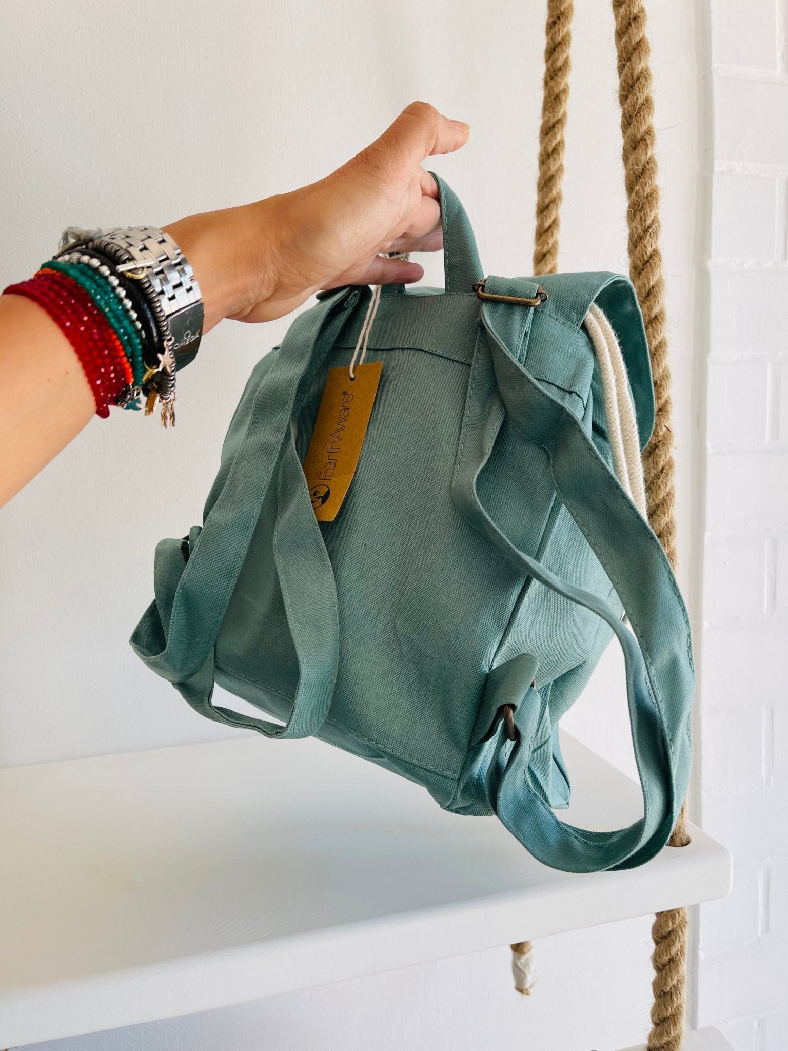 Mini Zaino in cotone e Sacca personalizzabile Mongolfiera - Be Brave Boutique