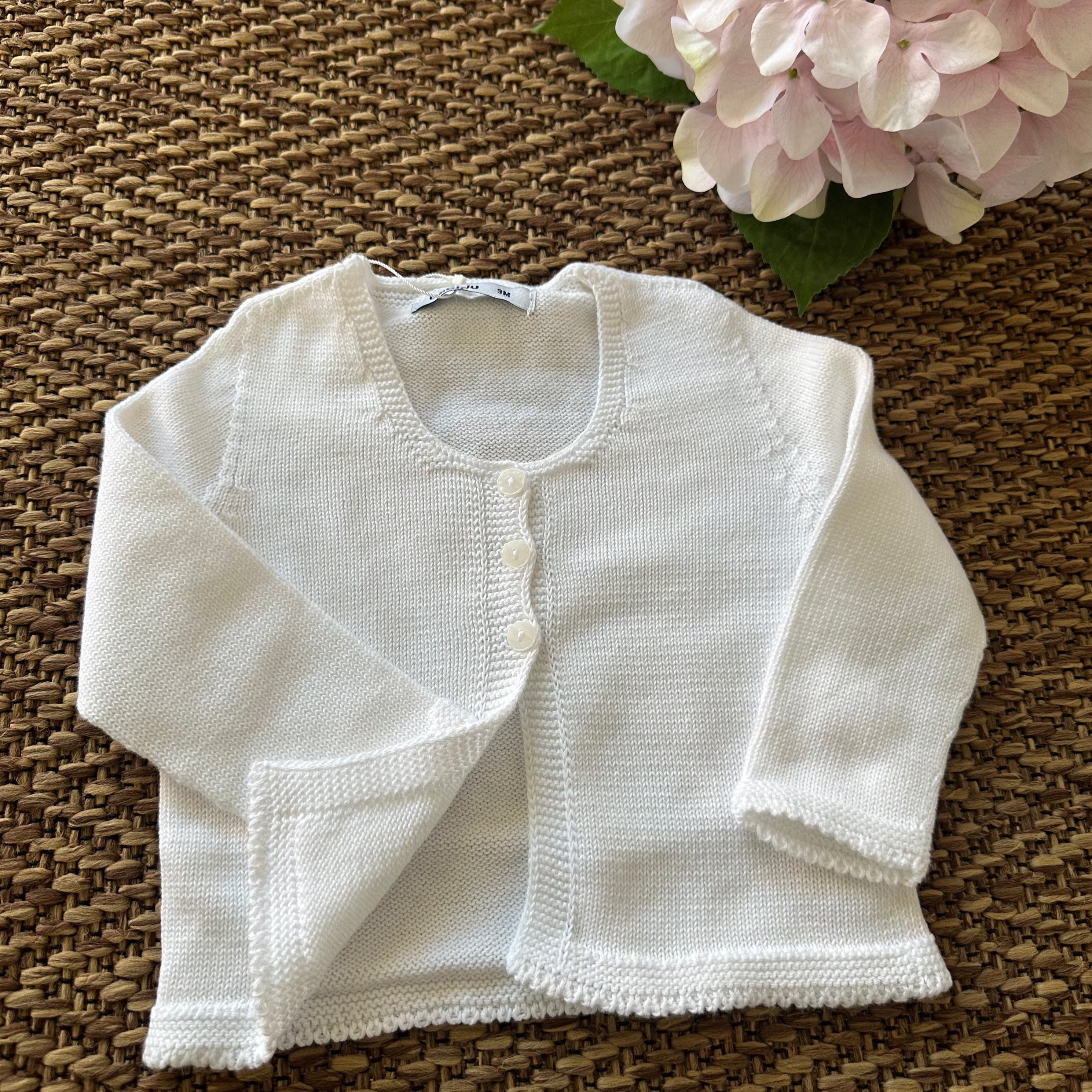 Cardigan in filo Bianco - Be Brave Boutique
